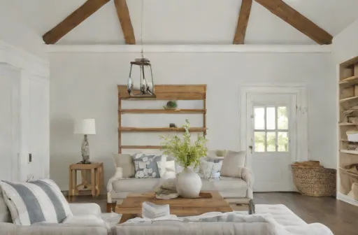 After — Farmhouse Living Room